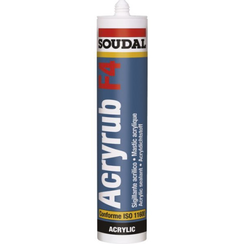 MASTIC ACRYLIQUE ACRYRUB F4 BLANC SOUDAL