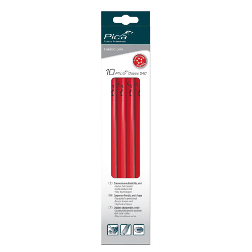 CRAYON CHARPENTIER, PAQUET DE 10, 30CM