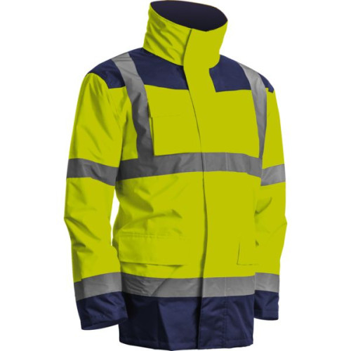 PARKA HIVIZ 4/1 JAUNE/MARINE T.XXXL...