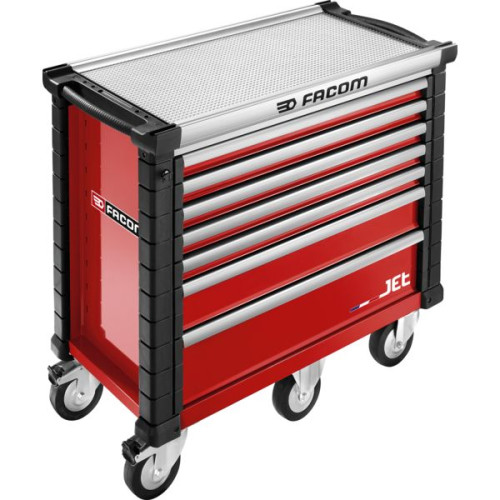 Servante JETM5 7 tiroirs rouge