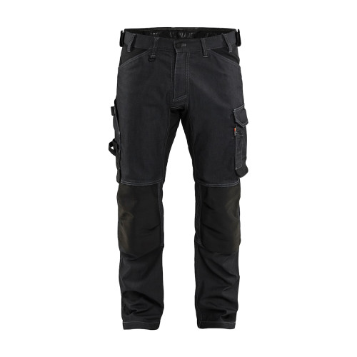 PANTALON ARTISAN DENIM STRETCH NOIR 44