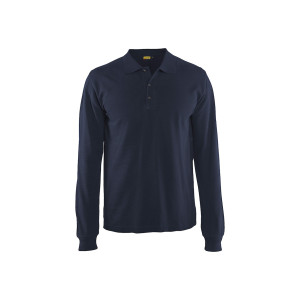 POLO MANCHES LONGUES MARINE...