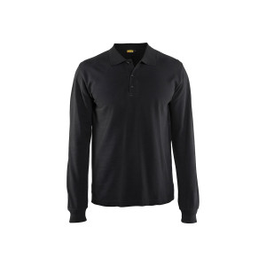 POLO MANCHES LONGUES NOIR L