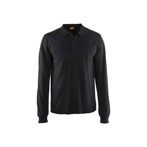 POLO MANCHES LONGUES NOIR XL