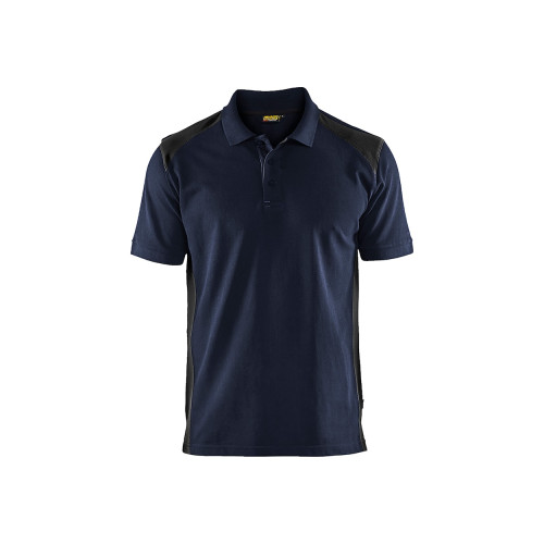 POLO PIQUÉ MARINE FONCÉ/NOIR ST
