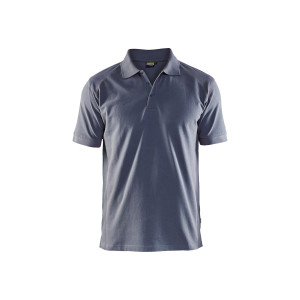 POLO PIQUE MARINE/GRIS...