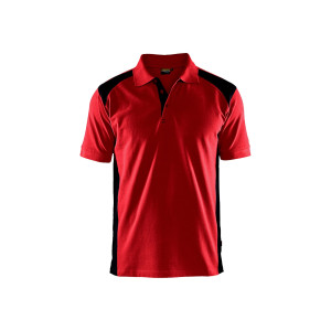 POLO PIQUE ROUGE/NOIR M