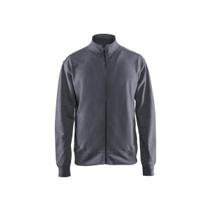 SWEAT ZIPPE COTON GRIS...