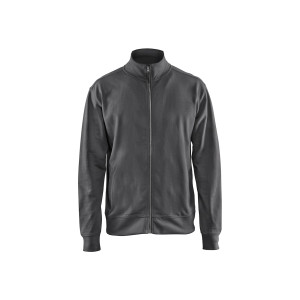 SWEAT ZIPPE COTON GRIS...