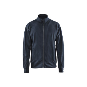 SWEAT ZIPPE COTON MARINE...