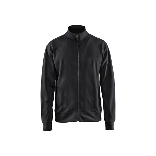 SWEAT ZIPPE COTON NOIR S