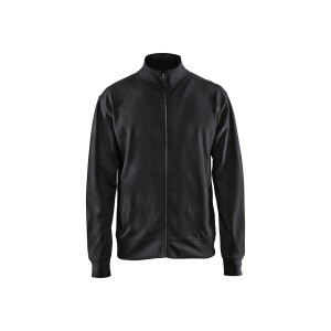SWEAT ZIPPE COTON NOIR XS