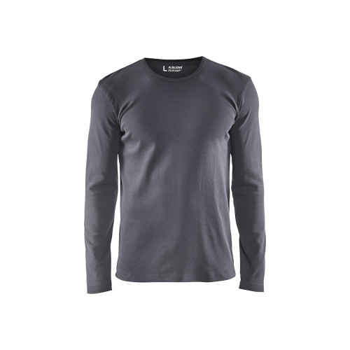T-SHIRT MANCHES LONGUES GRIS CLAIR L