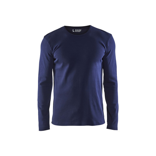 T-SHIRT MANCHES LONGUES MARINE XS