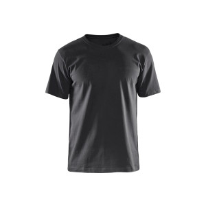T-SHIRT UNI GRIS MOYEN S