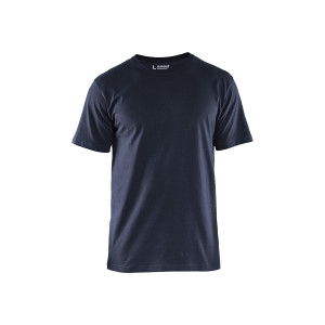 T-SHIRT UNI MARINE FONCE S