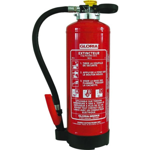EXTINCTEUR A POUDRE PD6GA 6KG ABC...
