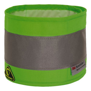 BRASSARD HI-VIZ VERT 100% POLY